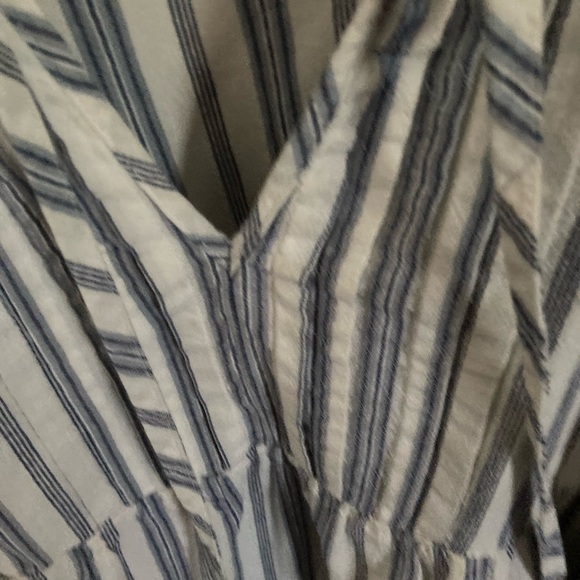 Striped cotton tunic/dress. Pockets! - Picture 3 of 7